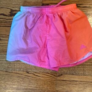 Girls Adidas Multi colored short